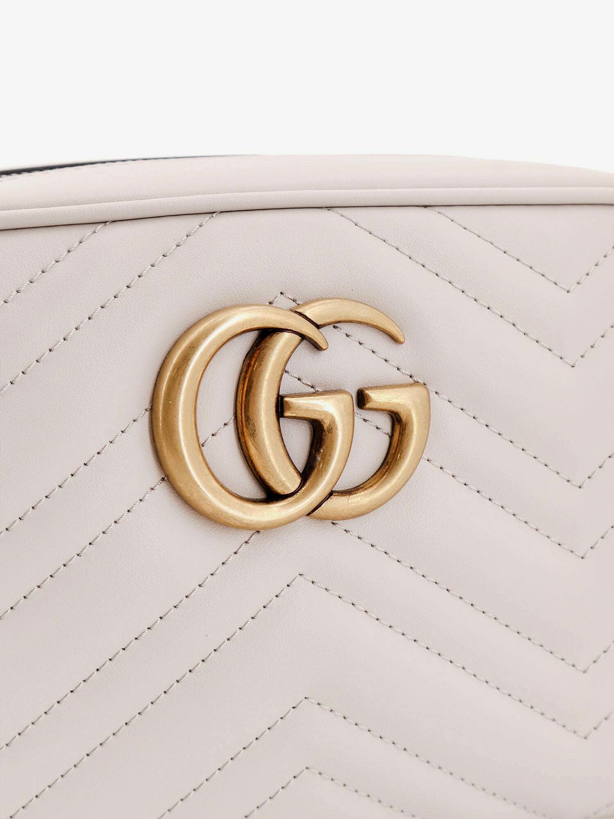 【送料&関税込】Gucci Beige And White Leather Shoulder Bag Gucci - Gucci Blondie leather shoulder bag White - The Corner