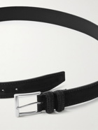 Anderson's - 3.5cm Suede Belt - Black
