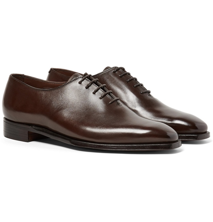Photo: George Cleverley - Alan 3 Whole-Cut Leather Oxford Shoes - Brown