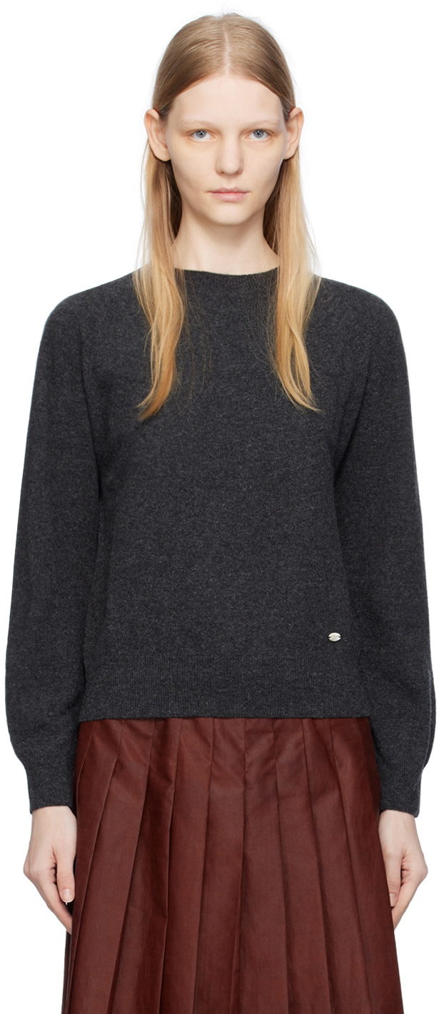 UMBER POSTPAST Gray Brushed Sweater