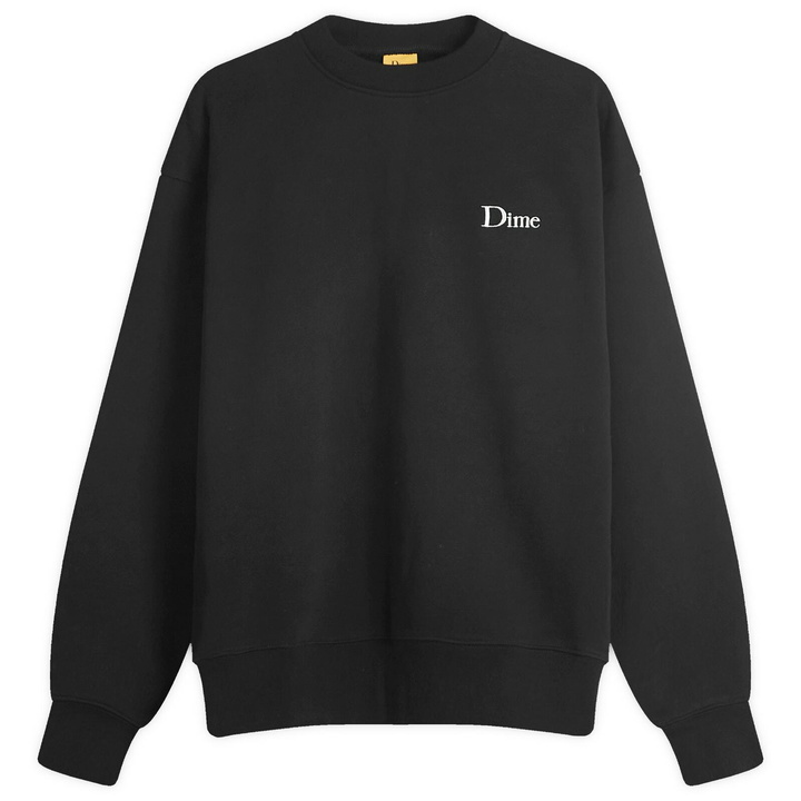 Photo: Dime Men's Classic Small Logo Sweatshirt in Black