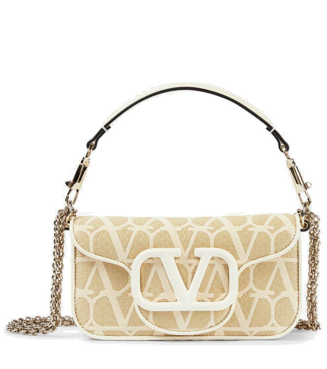 【VALENTINO】SMALL LOCO TOILE ICONOGRAPHE SHOULDER BAG Valentino Garavani Locò Small Toile Iconographe shoulder bag