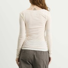 Fruity Booty Women's Double Layer Long Sleeve Top in Cream