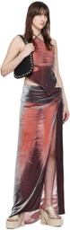 Masha Popova Red Halter Tank Top