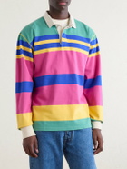Drake's - Striped Cotton-Jersey Polo Shirt - Multi