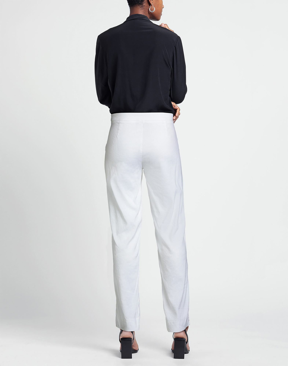 Alessia Santi Womens Pants Ivory