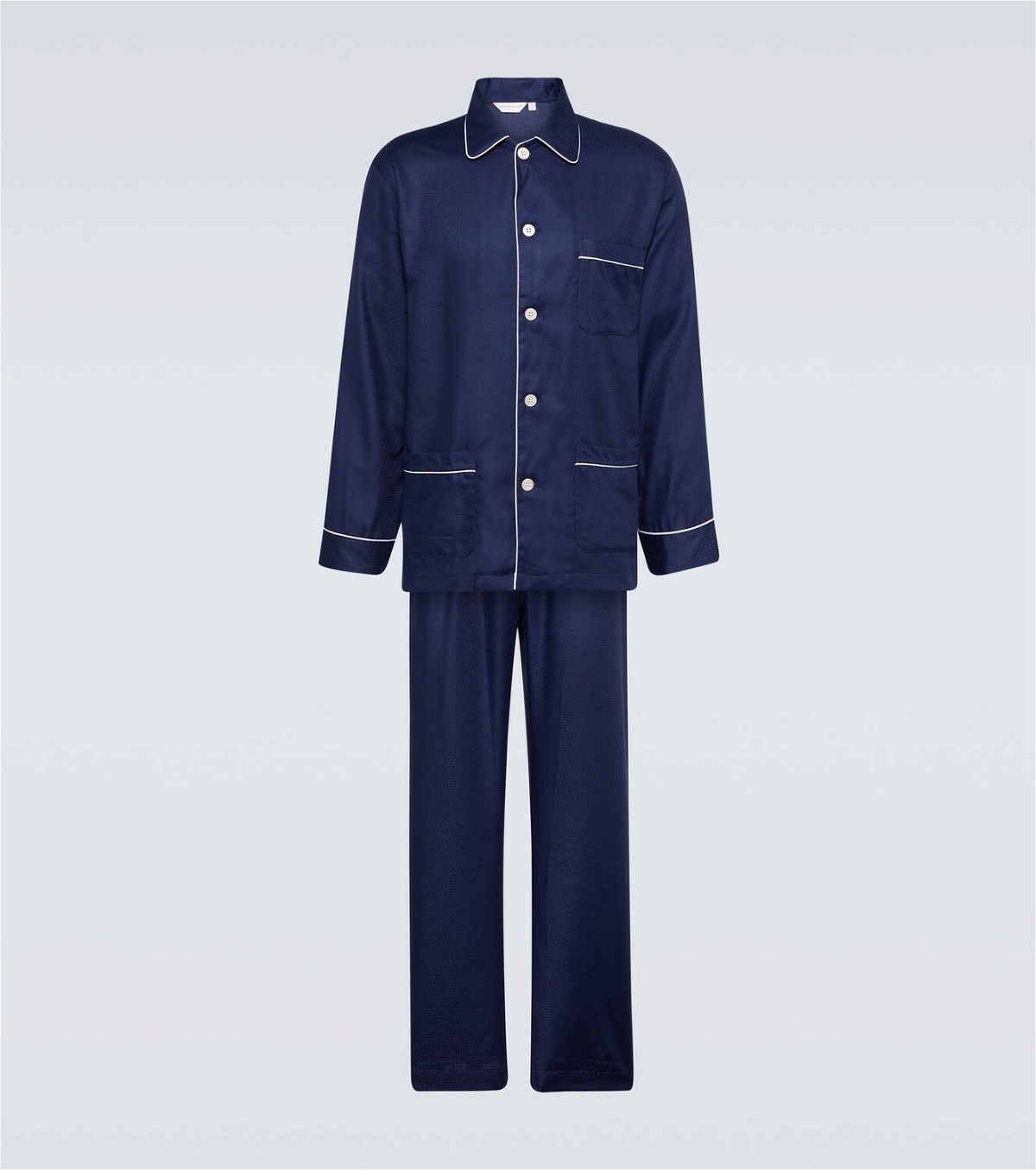 Derek Rose Lombard 6 cotton jacquard pyjamas