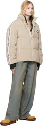 Moncler Genius Moncler x Palm Angels Beige Abrolhos Down Jacket