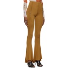 Charlotte Knowles SSENSE Exclusive Tan Ghater Trousers