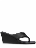 ST.AGNI 80mm Leather Thong Wedges