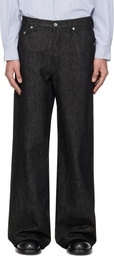 FUMITO GANRYU Black Reverse 5P Jeans