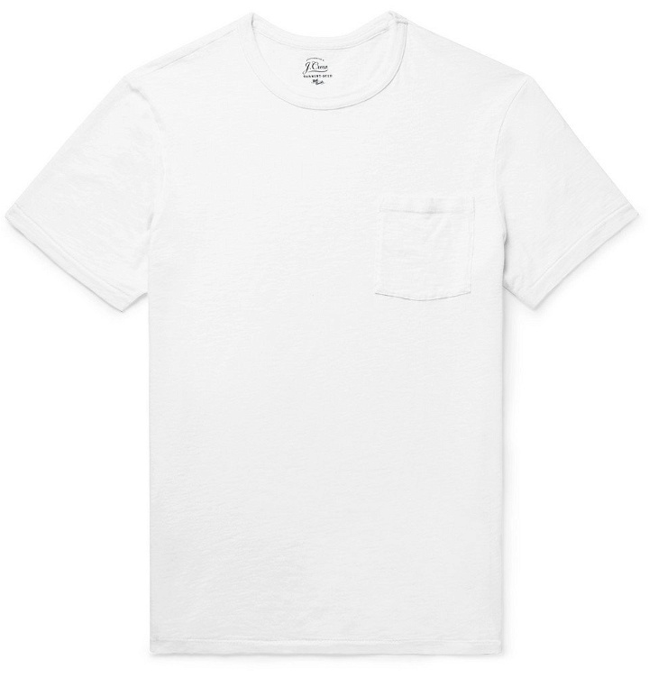 Photo: J.Crew - Slim-Fit Garment-Dyed Slub Cotton-Jersey T-Shirt - Men - White