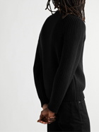 Nili Lotan - Caleb Ribbed Cashmere Sweater - Black