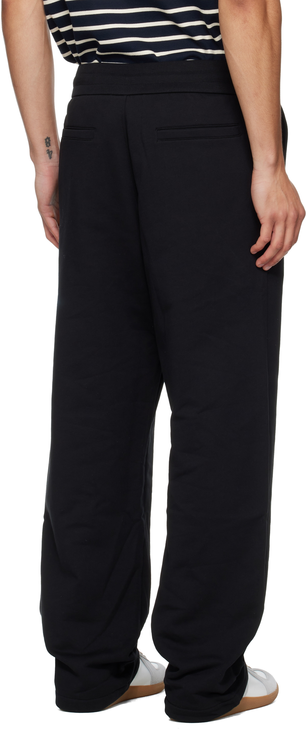 Balmain Black 'Balmain Paris' Writing Sweatpants