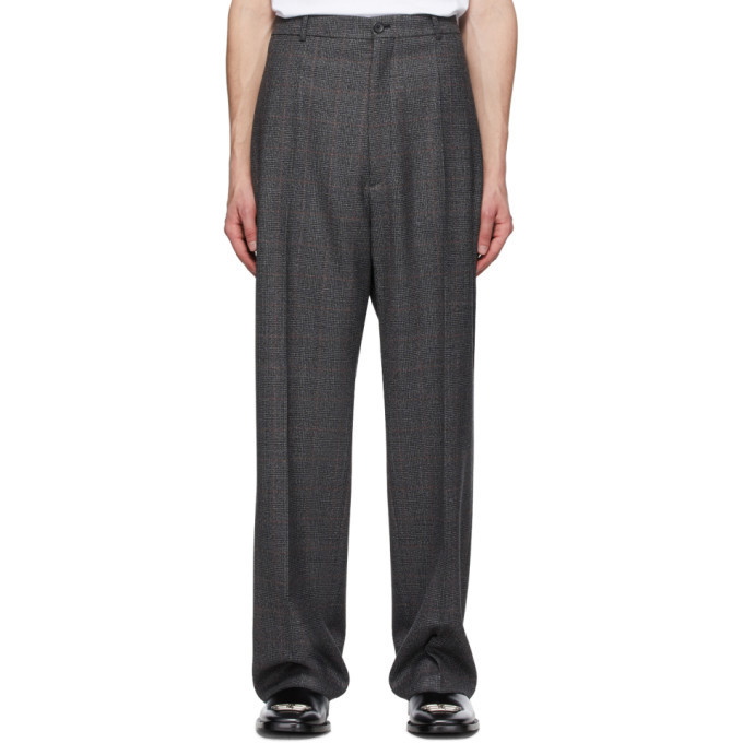 Photo: Balenciaga Grey Baggy Tailored Trousers