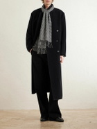 Nili Lotan - Fringed Houndstooth Cashmere Scarf
