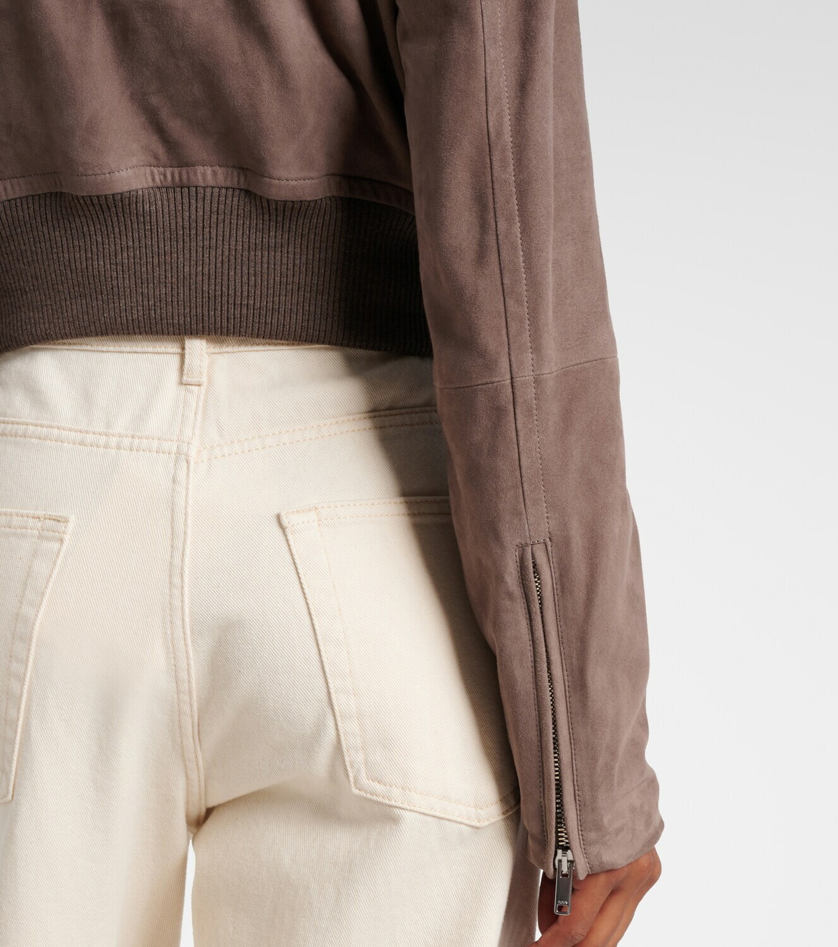 Tod's Suede bomber jacket