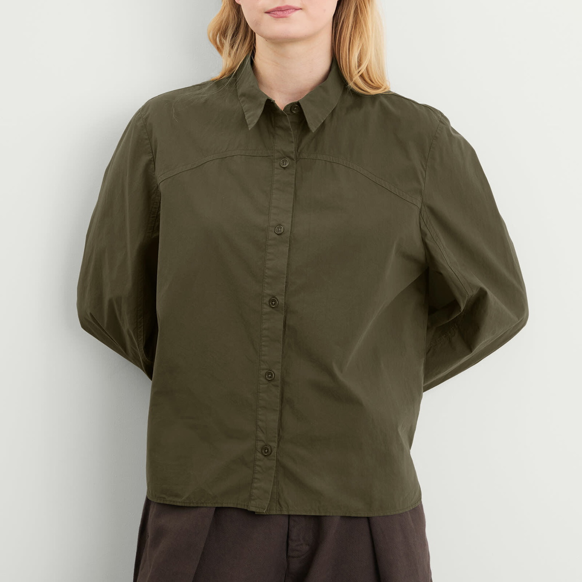 YMC Women's Kengo Shirt in Olive