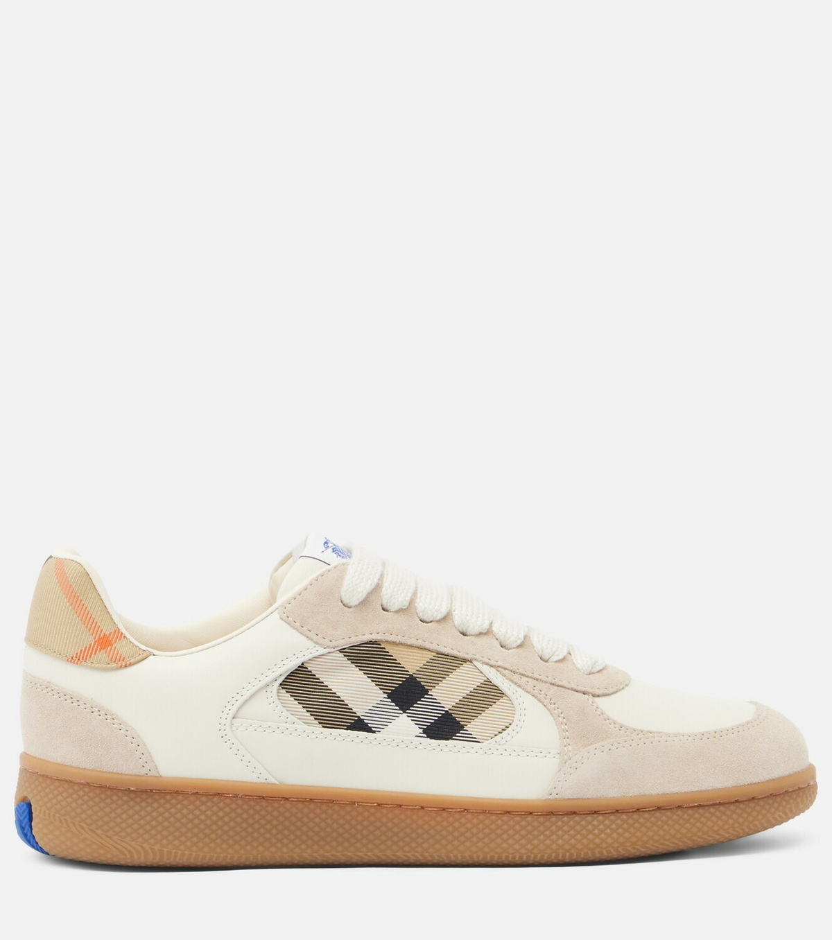 Burberry Terrace leather and suede sneakers