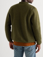 Universal Works - Slim-Fit Wool-Blend Fleece Cardigan - Green