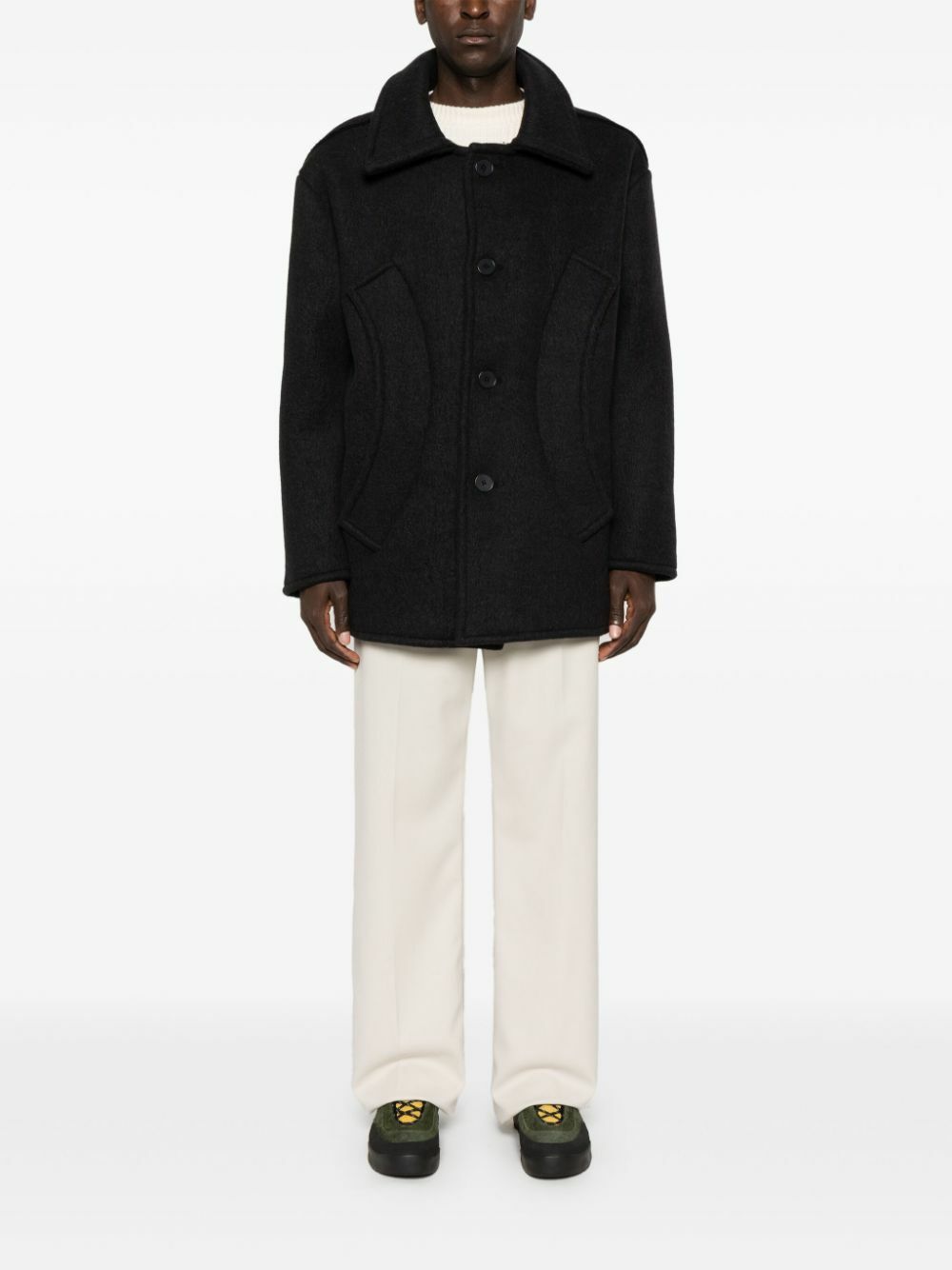 AIREI - Medium Coat With Buttons