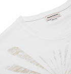 Alexander McQueen - Printed Organic Cotton-Jersey T-Shirt - White