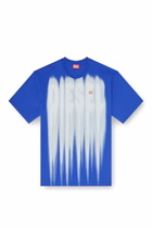 Diesel Cotton T-shirt with bold logo print - T-Shirts Mens in Multicolor
