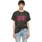 Amiri Black Acid Wash Kisses T-Shirt