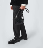 Christian Louboutin Explorafunk croc-effect patent leather shoulder bag