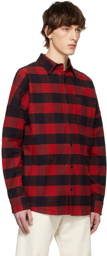 Palm Angels Red Cotton Shirt