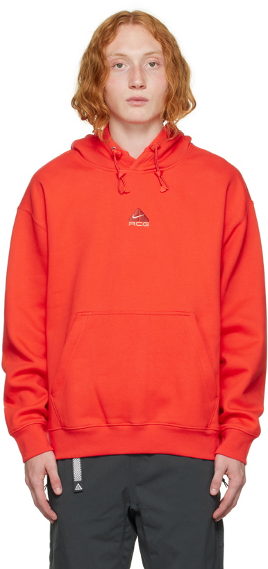 Photo: Nike Red ACG Therma-FIT Hoodie