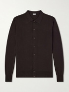 Caruso - Silk and Cotton-Blend Cardigan - Brown
