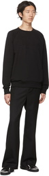 Balmain Black Cotton Sweatshirt