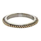 Ugo Cacciatori Gold and Silver Edge Cable Ring