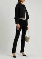 Harris Wharf London Cropped Scuba Jacket Black