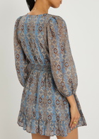 Paige Ophelie Cotton-blend Mini Dress Multicoloured