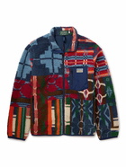 Polo Ralph Lauren - Printed Shell-Trimmed Fleece Jacket - Blue