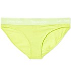 Calvin Klein Women's Bikini Pant in Lemon Lime