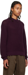 Factor's Burgundy Drawstring Crewneck