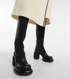Jil Sander - Platform leather knee-high boots
