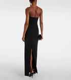 Magda Butrym Draped wool-blend bustier gown