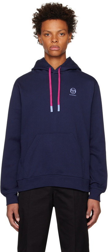 Photo: Sergio Tacchini Navy Racquet Edition Printed Hoodie