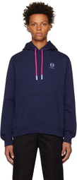 Sergio Tacchini Navy Racquet Edition Printed Hoodie