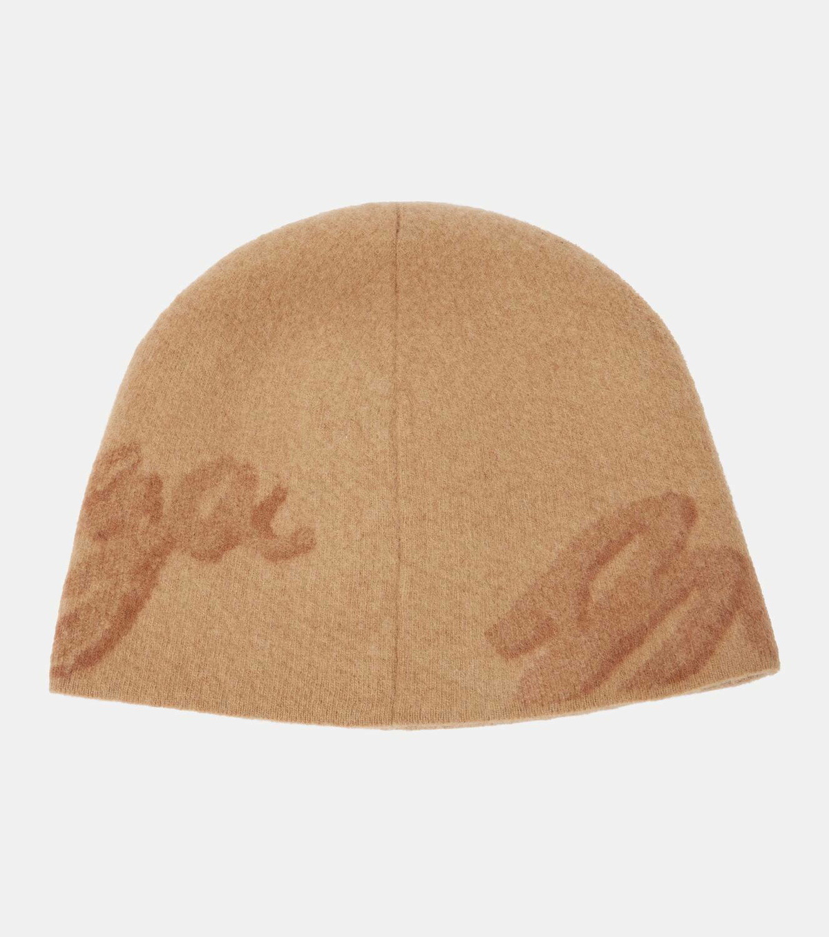 Balenciaga Logo wool and cashmere beanie
