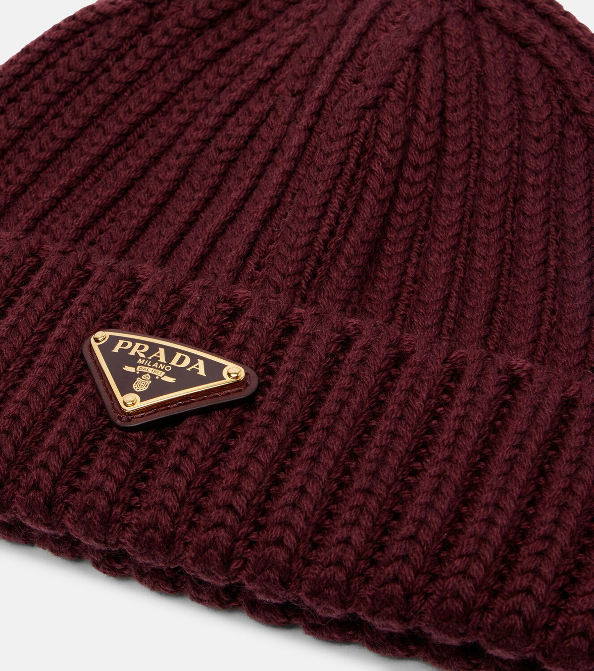 Prada Ribbed-knit wool and cashmere beanie