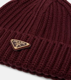 Prada Ribbed-knit wool and cashmere beanie