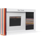Paul Smith - Leather Cardholder and Cotton-Blend Socks Gift Set - Black