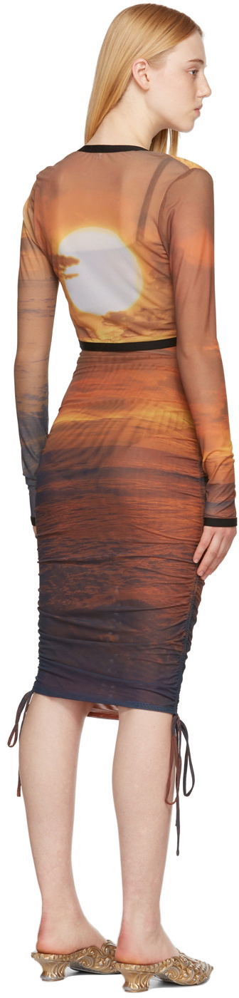 PRISCAVera Orange Wrap Sunset T-Shirt