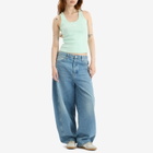 Casablanca Women's Ribbed Tank Top in Mint