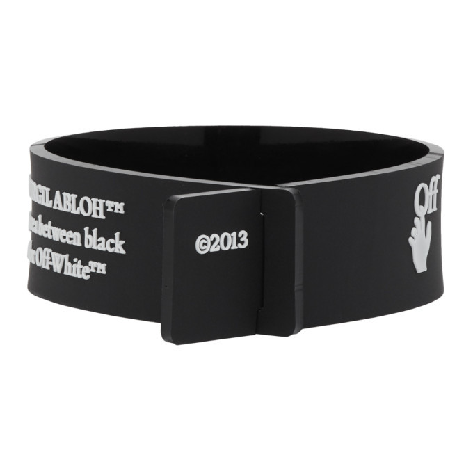 Off-White Black and White Industrial Bracelet